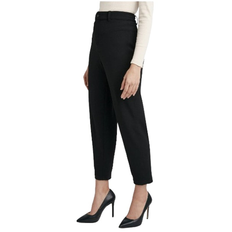 BCBGENERAION Women's Knit Ankle Pants Small Black Stretch Tapered Leg NWOT