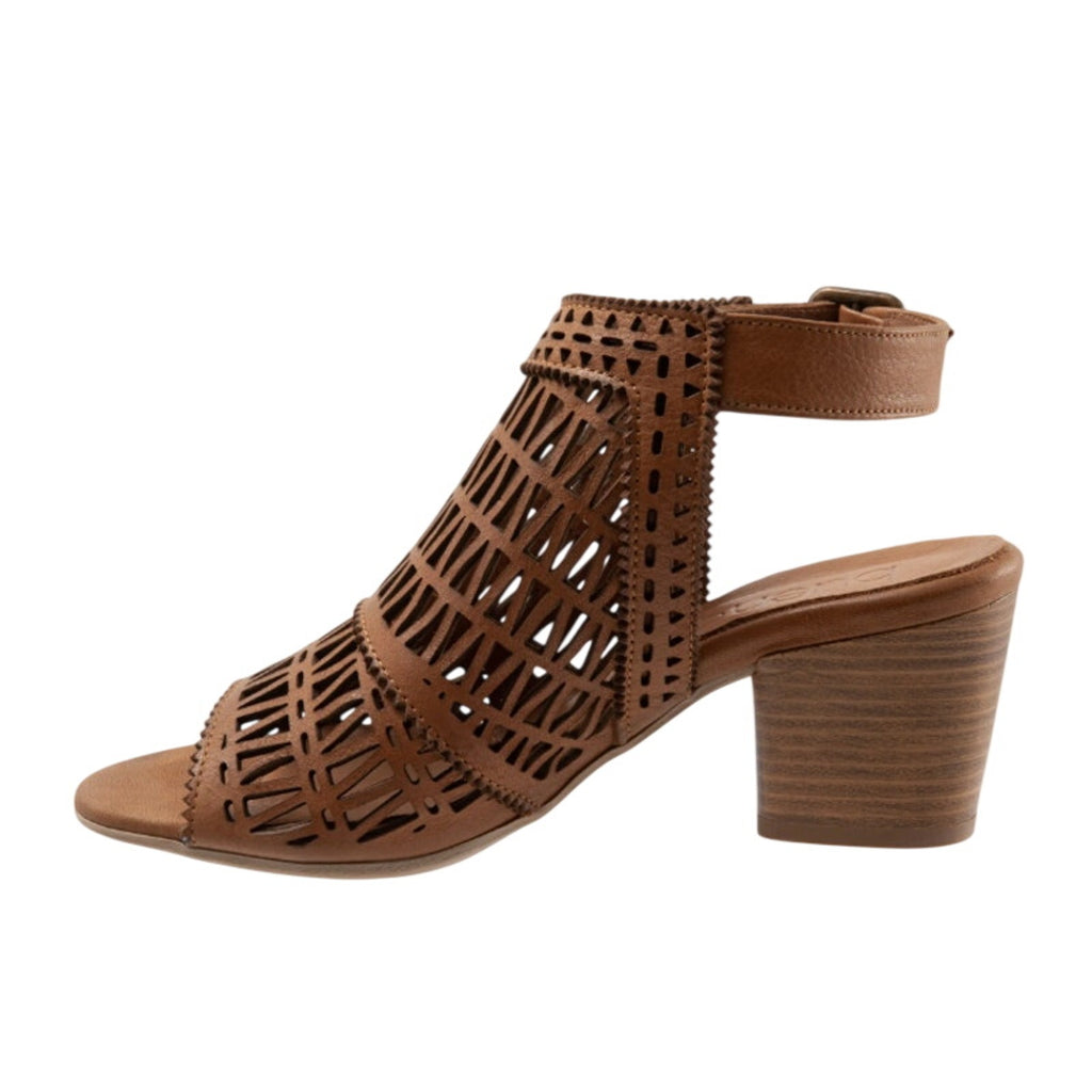 Bueno Womens Candice Heeled Sandals EU 39 US 9 Brown Leather NIB