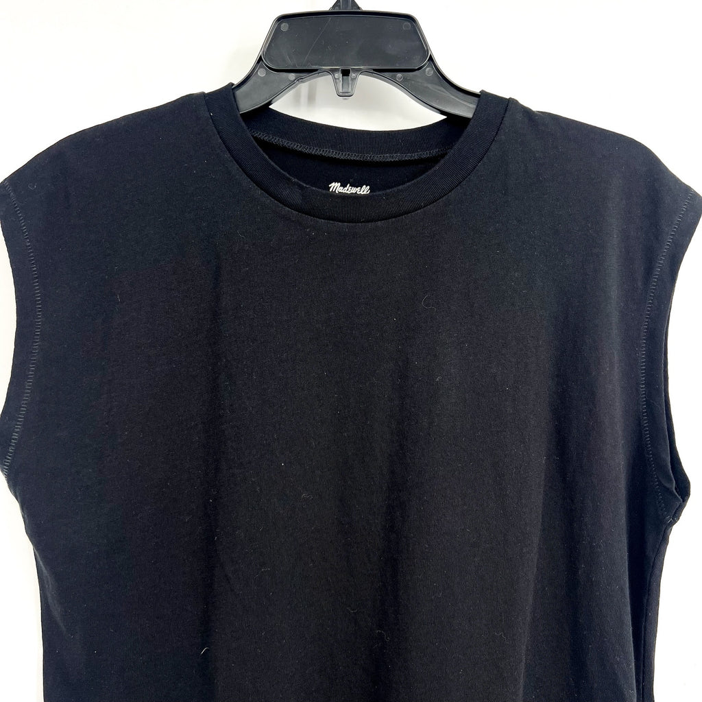 MADEWELL Women's Northside Vintage Muscle Tank Top Medium True Black P0195 NWT
