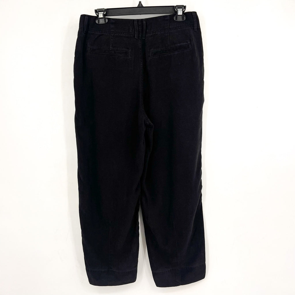 EVERLANE Women's The Utility Pant Size 6 Black Buttersoft Tapered Leg NWT