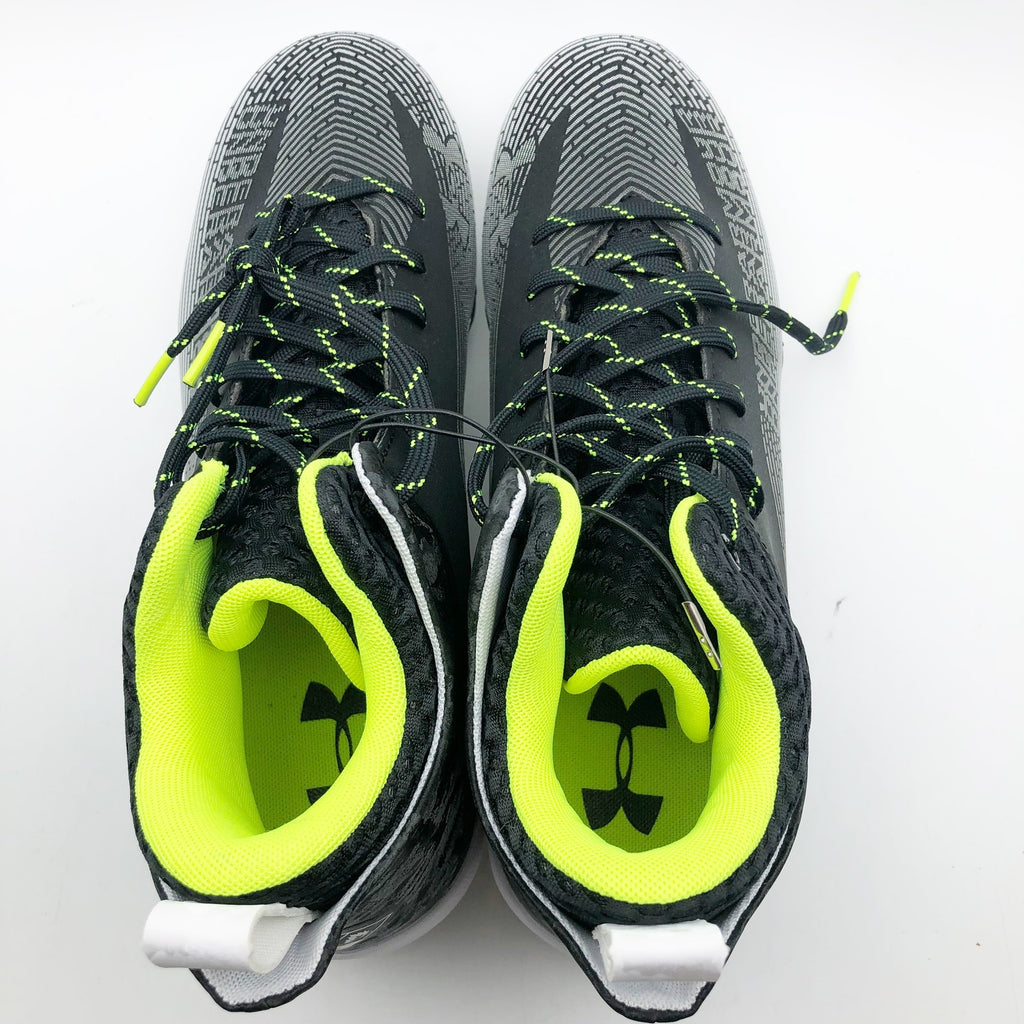 Under Armour Men's Highlight Hammer MC 2.0 Football Cleats Size 10.5 Black NWOB