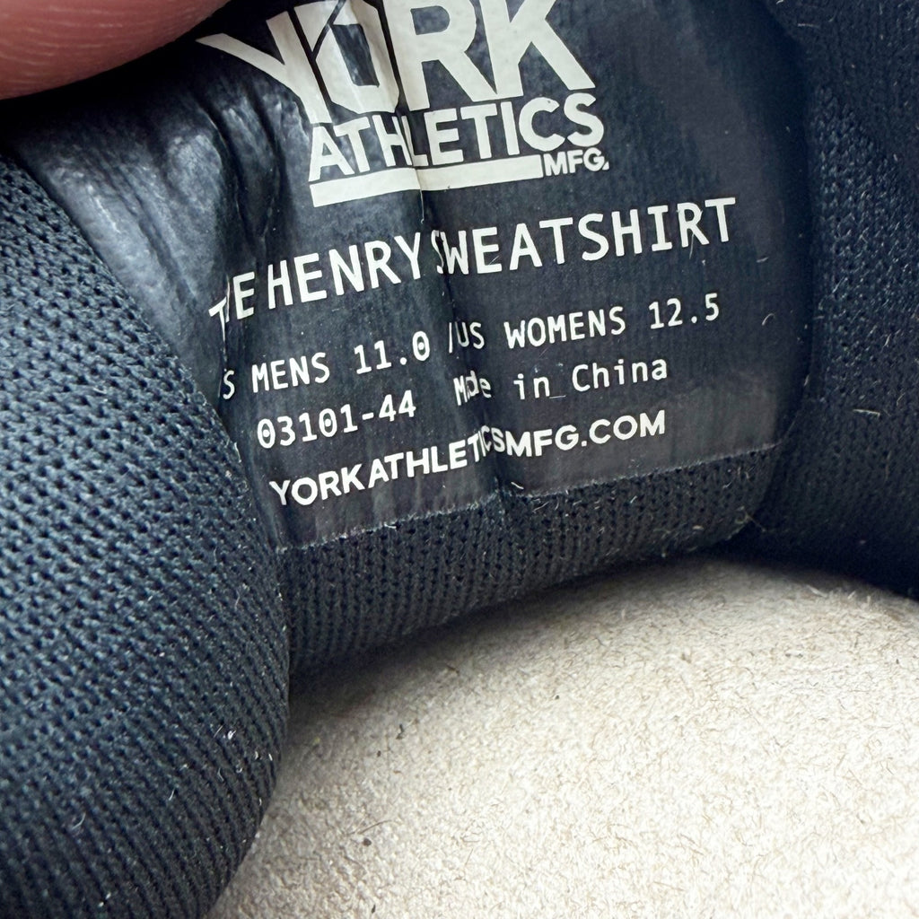 YORK Athletics Mens Henry Sweatshirt Casual Sneakers US 11 Red Knit Athletic NIB