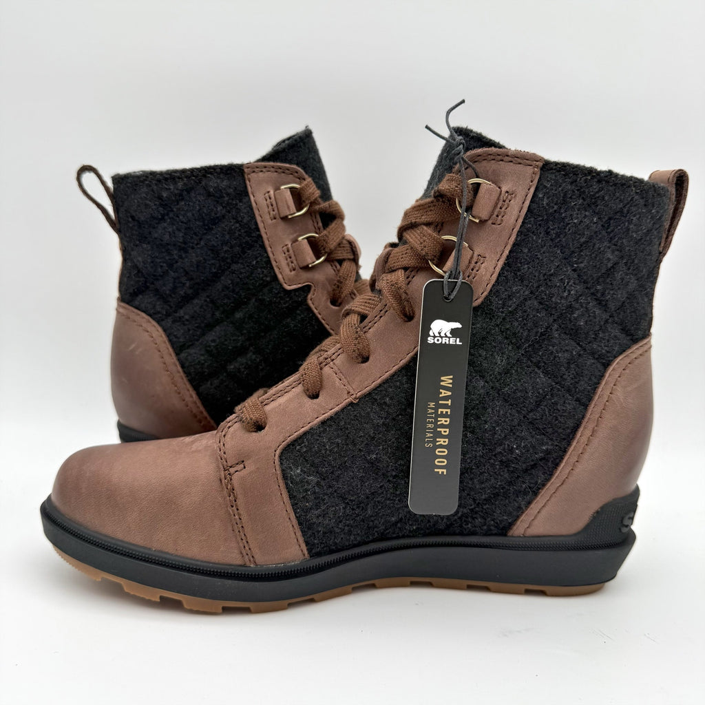Sorel Womens Evie ll NW Ankle Bootie US 7.5 EU 38.5 Tan Suede Waterproof NIB