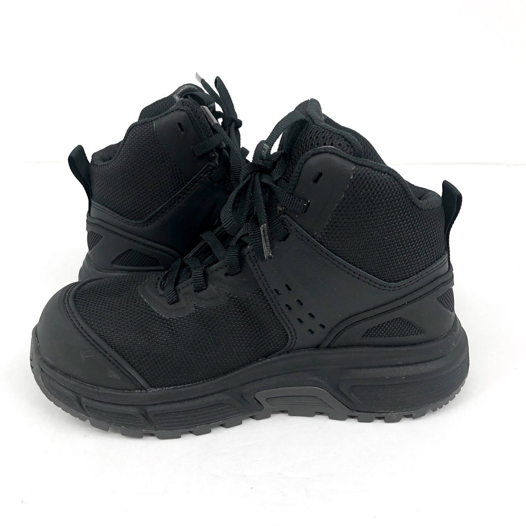 BATES Women's Jumpstart Mid Work Boots Size 5 Black Carbon Safety Toe SR NIB