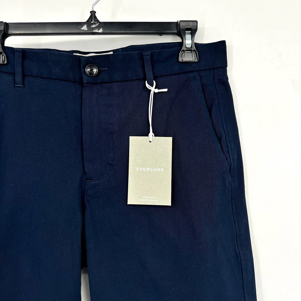 EVERLANE Men's The 9" Performance Chino Shorts Size 30 Navy Blue NWT