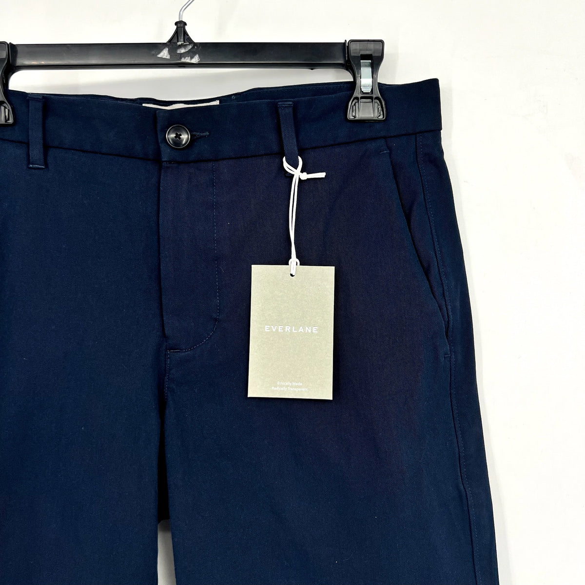 EVERLANE Men's The 9" Performance Chino Shorts Size 30 Navy Blue NWT