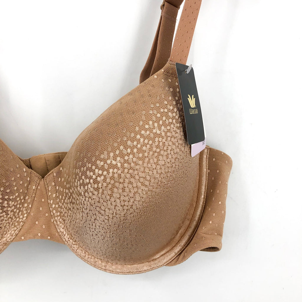 WACOAL Women's 36D Back Appeal Balcony Bra Praline Molded Cup 853303 NWT