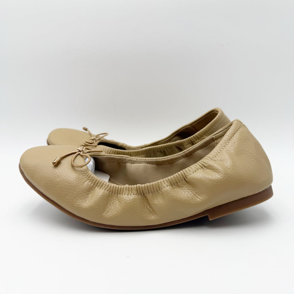 MIA Womens URI Ballet Flats Size 9 M Tan Beige Leather NWOB