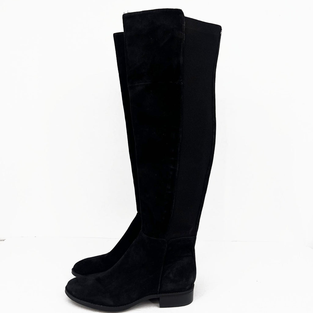 Sam Edelman Womens Pam Over the Knee Boots Size 9 EU 39 Black Suede Stretch NWOB