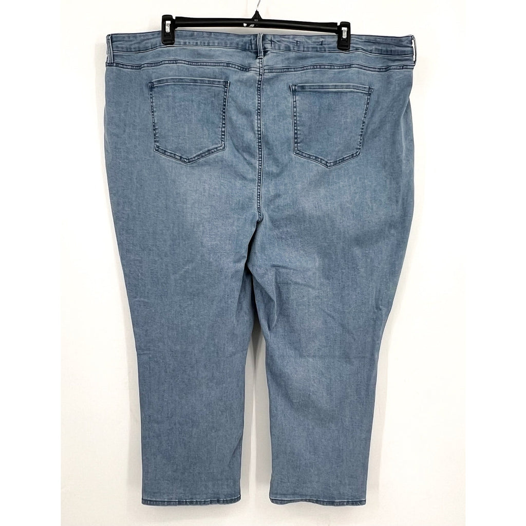 NYDJ Womens Margot Girlfriend Jeans Size 28W PETITE Kingston Blue NWT