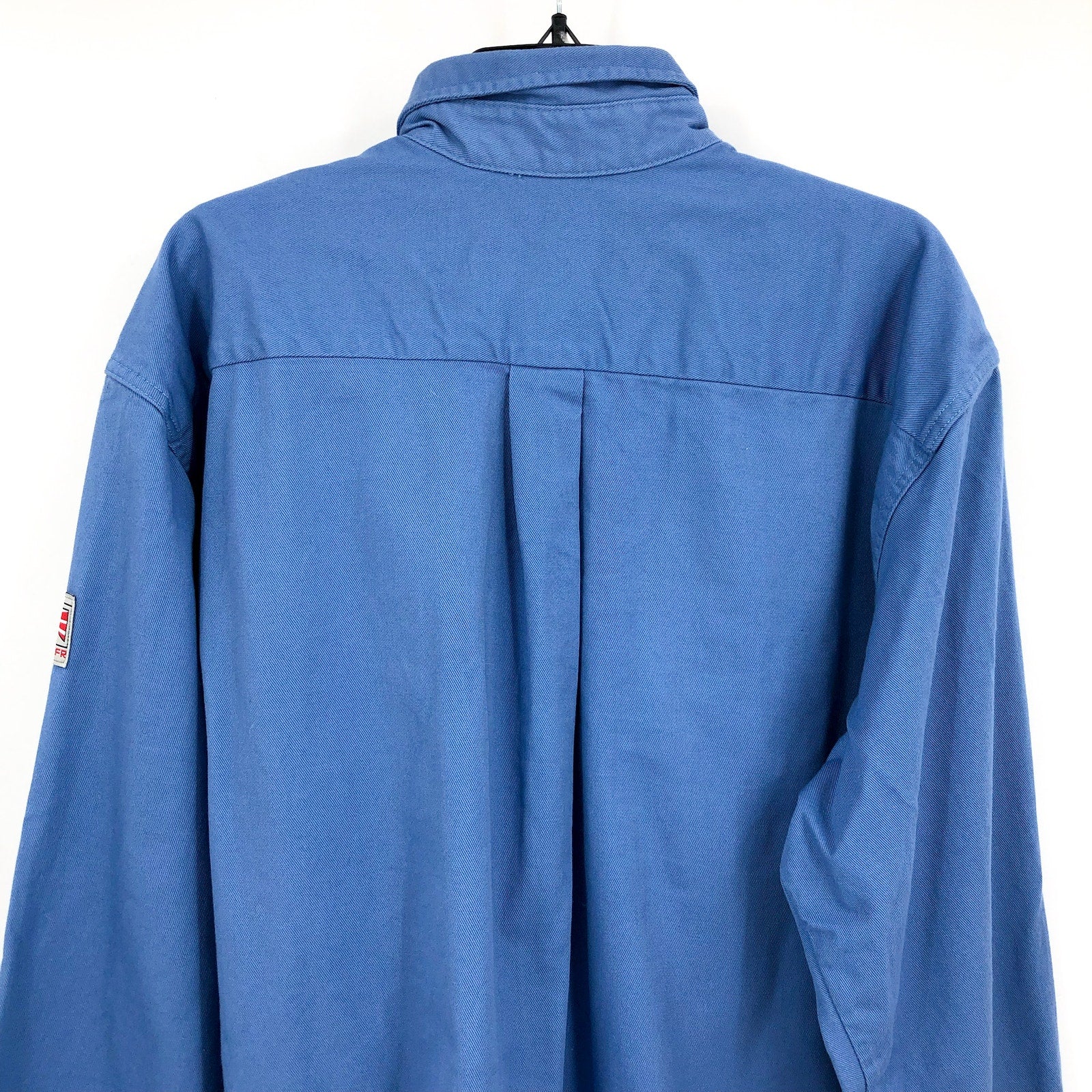 TYNDALE Men's Classic Flame Resistant Work Shirt XL Light Blue K196T NWOT