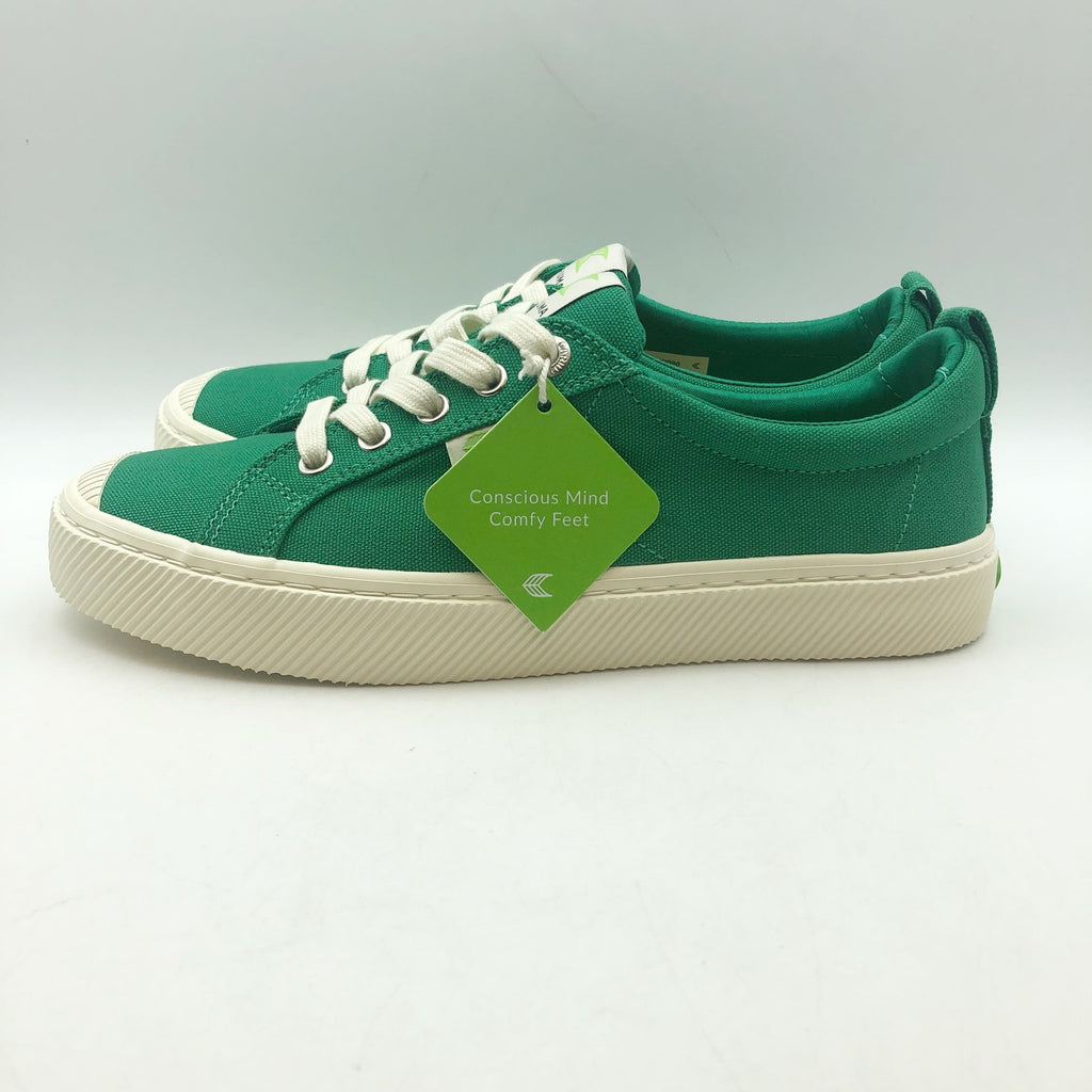 Cariuma OCA Low Canvas Sneaker Men's 8 Women's 9.5 Green Organic Cotton NIB