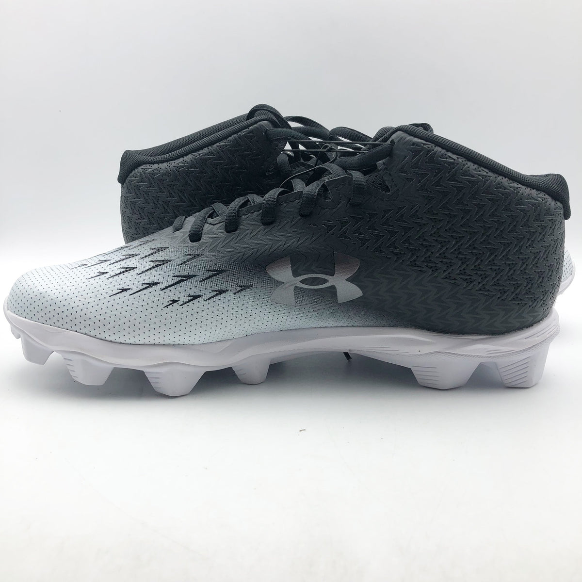 Under Armour Spotlight Franchise RM 4.0 Football Cleats Mens 11 Black White NWOB