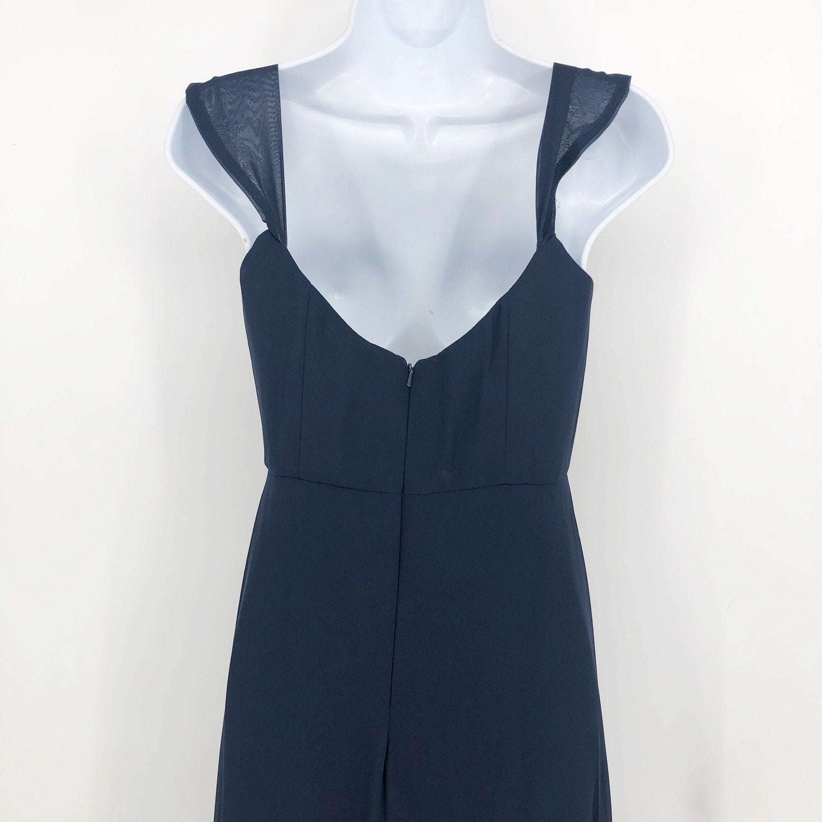 AFTER SIX 1560 Off-the-Shoulder Long Dress 2R Midnight Blue Gown Formal NWOT