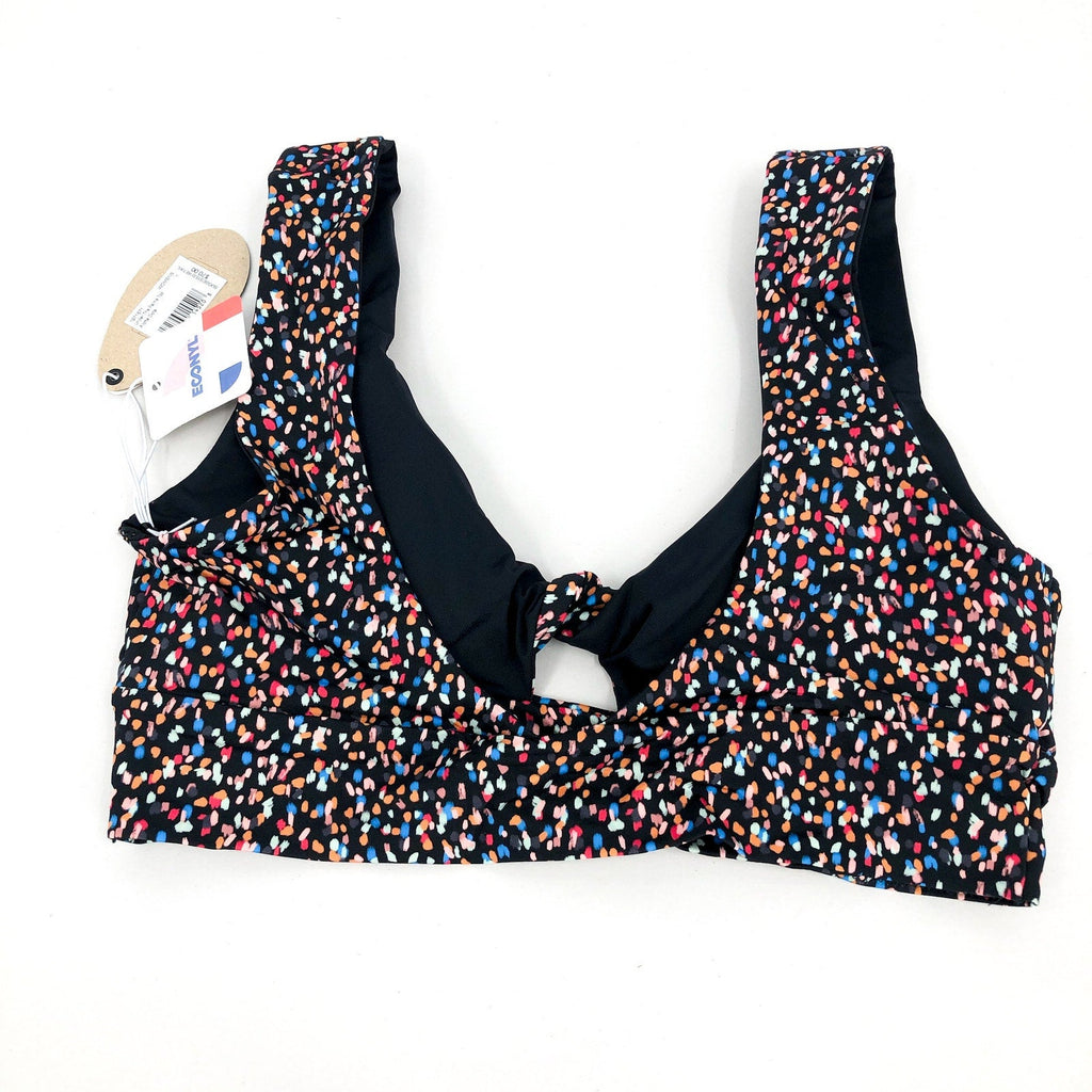 PRANA Women's Under The Palms Bikini Top Small Alotta Dots Twisted Front NWT