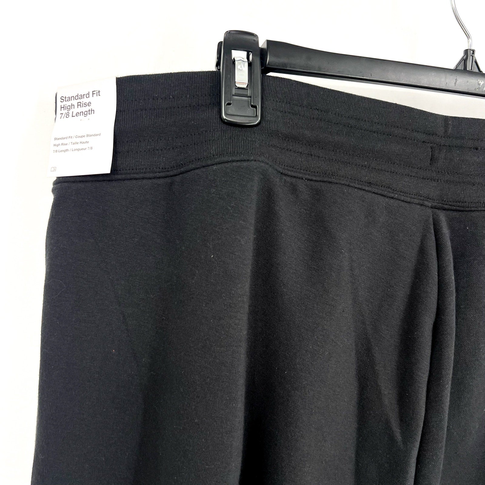 NIKE Womens Dri-Fit One French Terry Joggers 3X Black 7/8 Length Pants NWT