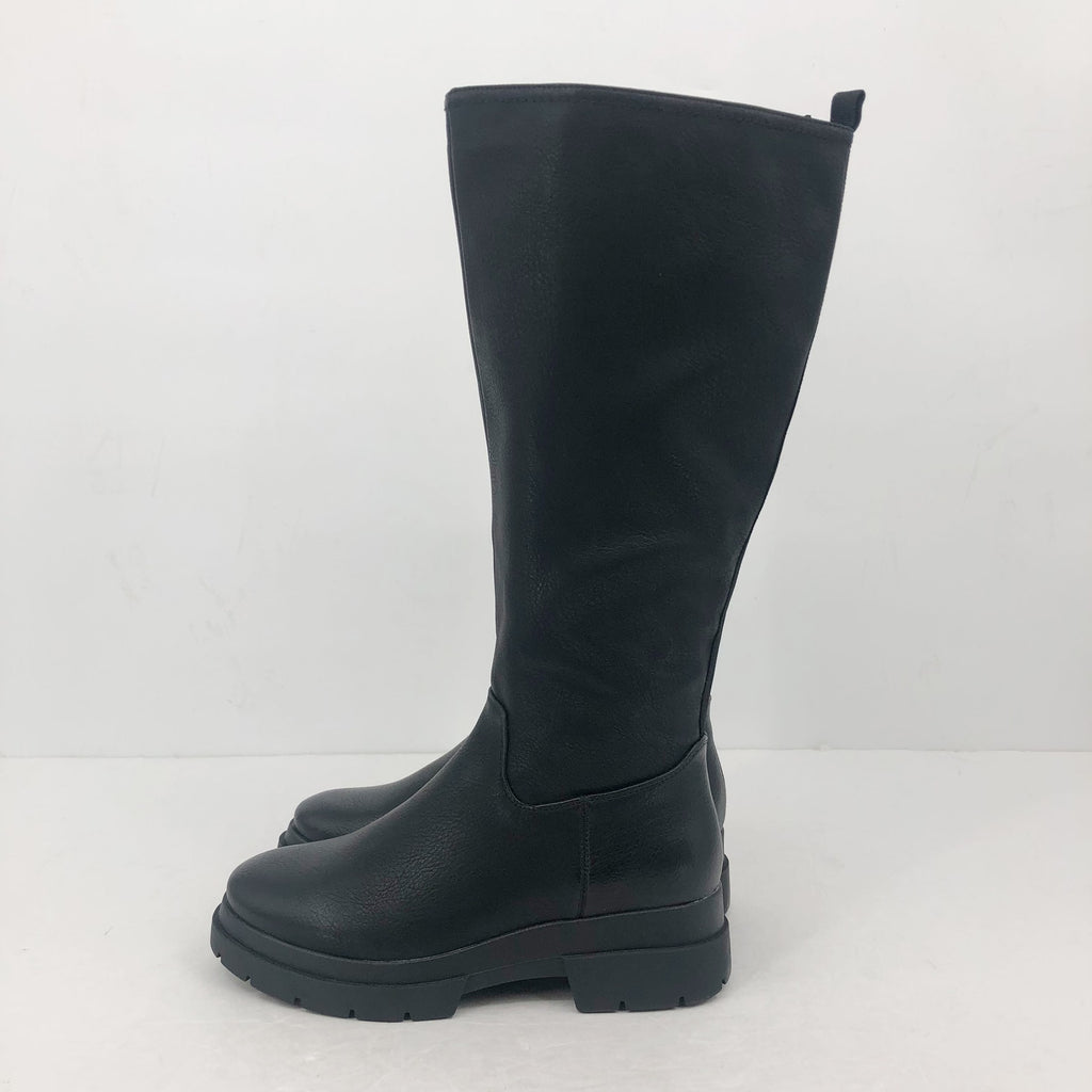 Soul Naturalizer Womens Orchid Calf High Boots US 6 M Wide Calf Black NWOB