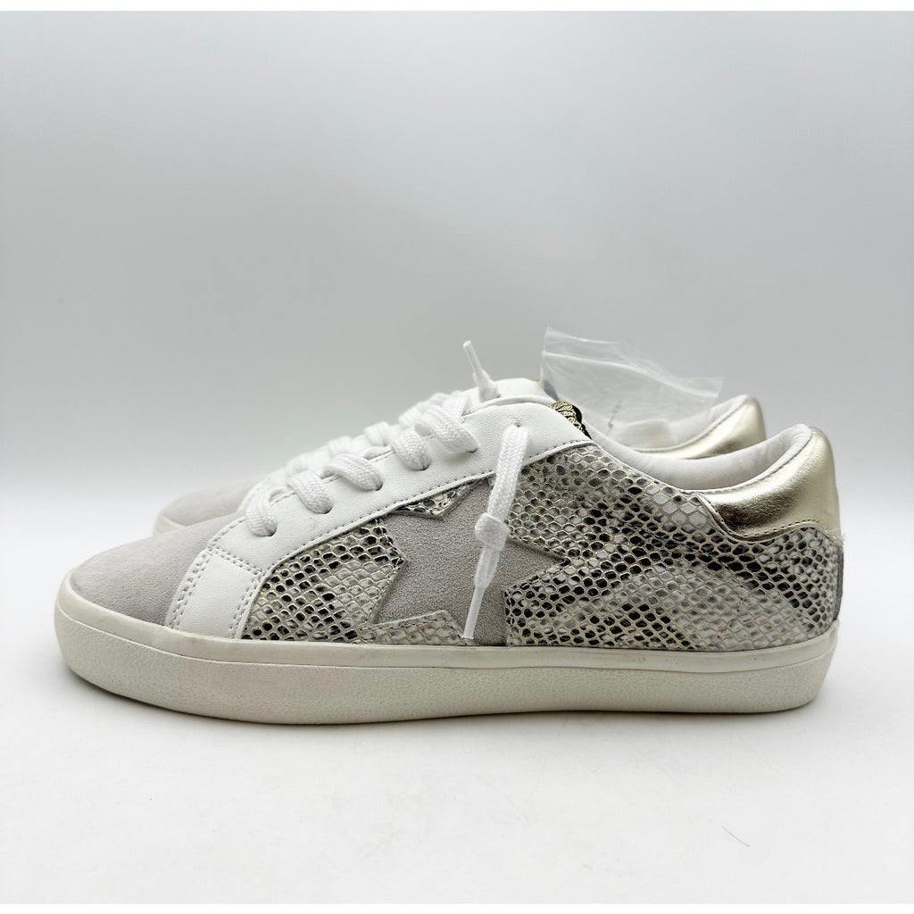 Vintage Havana Womens Kate Fashion Sneakers Size 8.5 Gold Snake Multi NWOB
