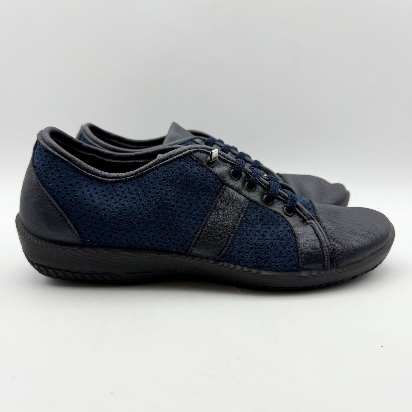 Arcopedico Womens Leta Shoes EU 43 US 12 B Blue Black Lace Up NIB