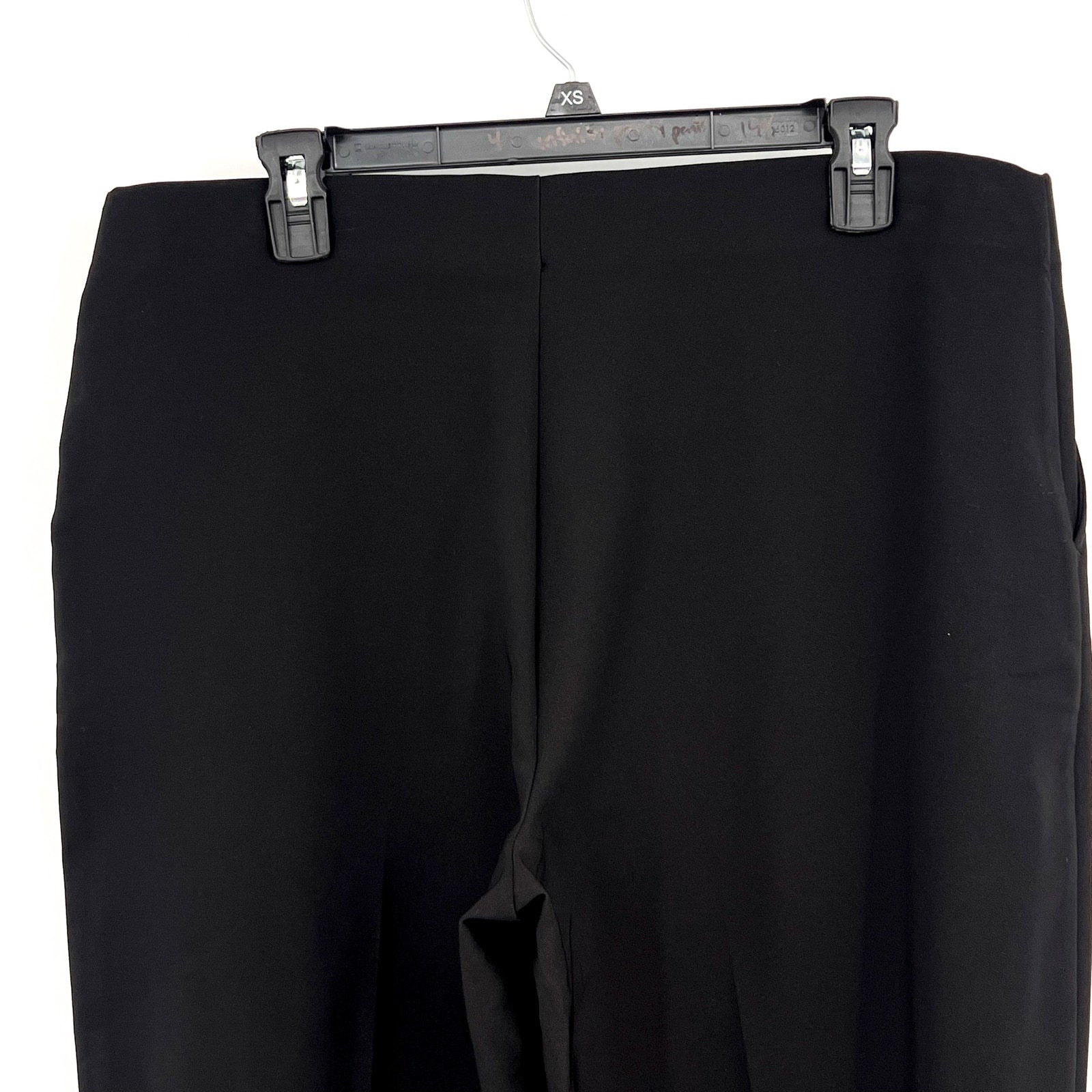 NIC + ZOE Women's Lenox Wide Leg Dress Pants Large US 12-14 Black Stretch NWT