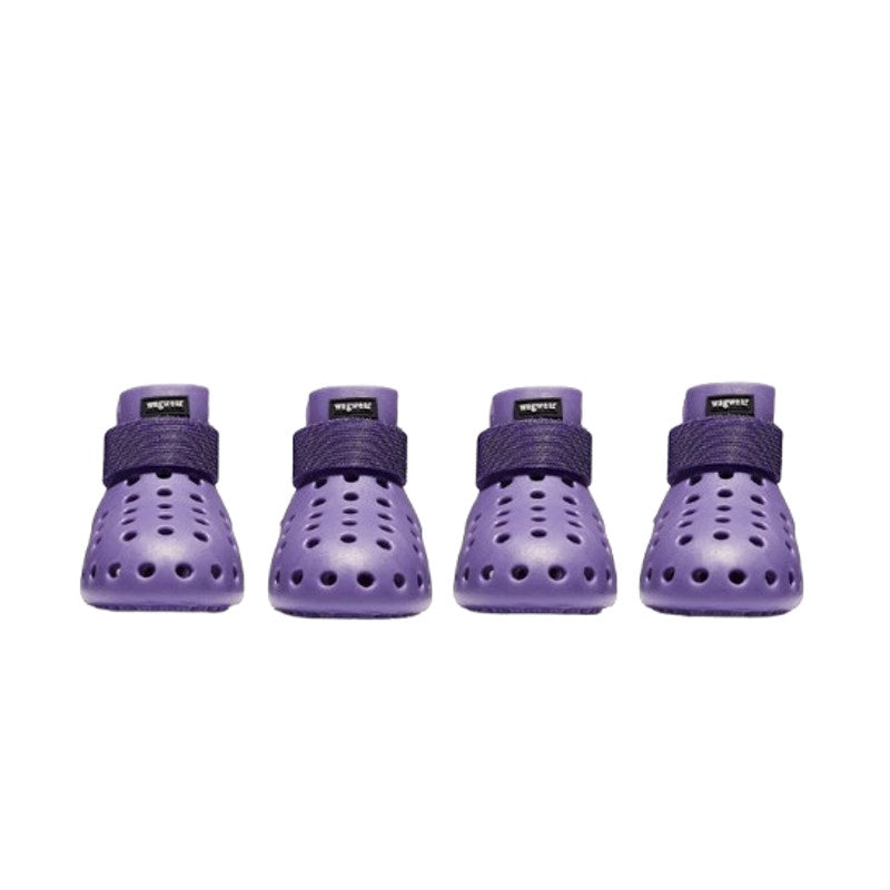 WAGWELLIES® Mojave Dot Perforated Weather Boots Medium Purple 30-50 LBS NIB