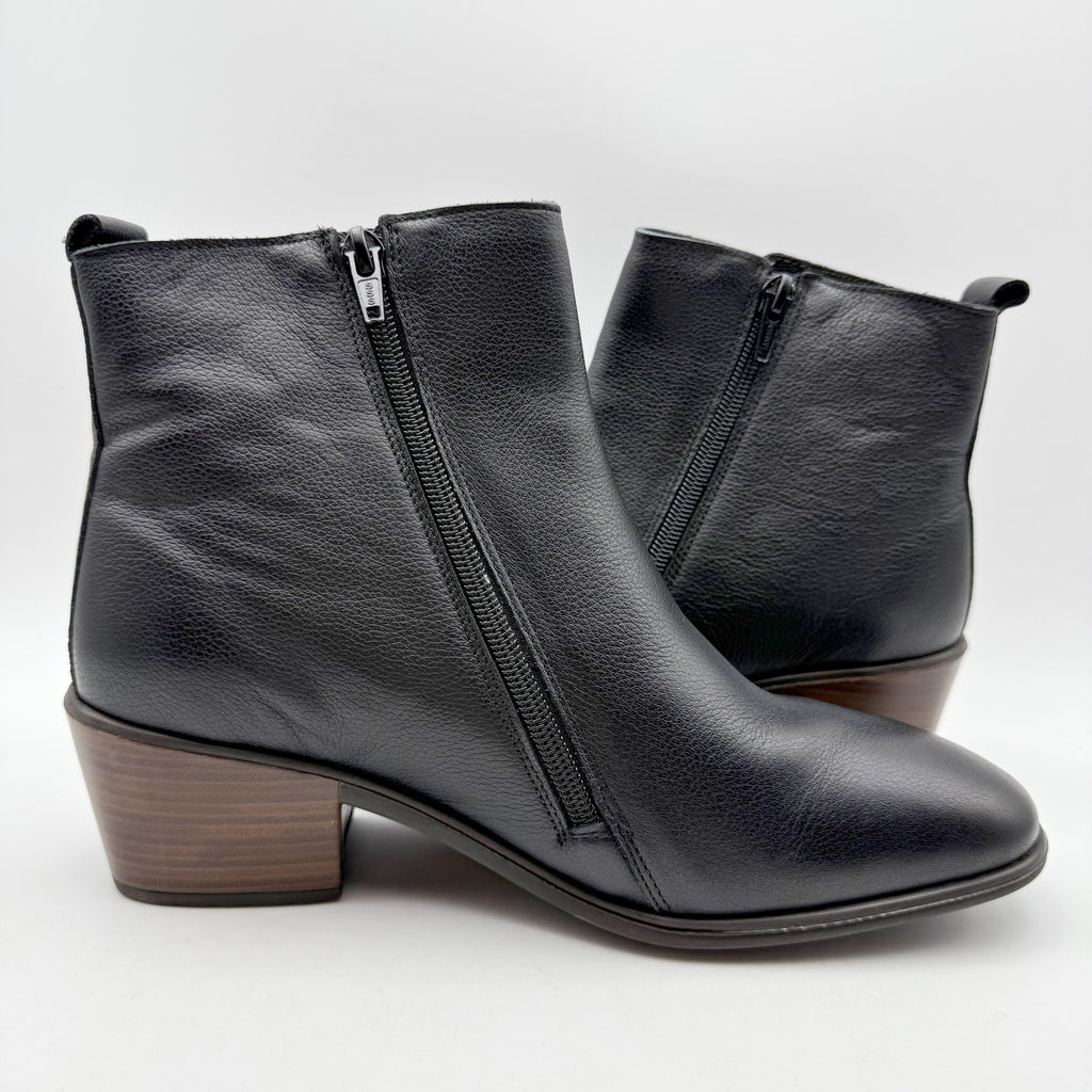 Naot Womens Ethic Ankle Boots EU 39 US 8 Black Leather NWOB