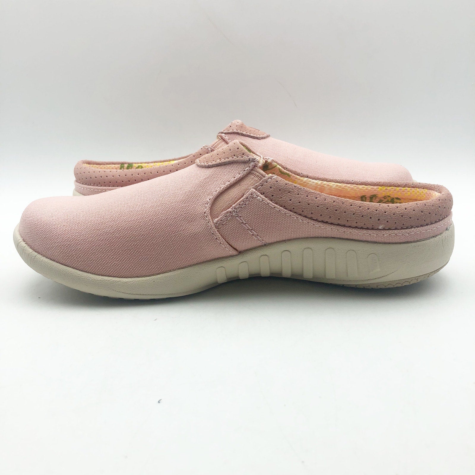 Spenco Womens SIESTA NUEVO Casual Slide US 7.5 Pink Suede Slip On Clogs NIB