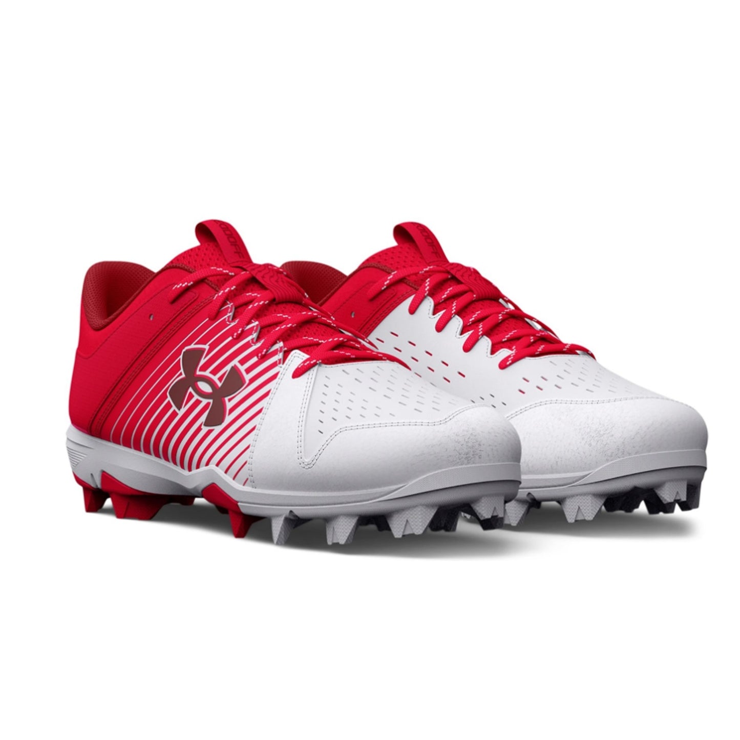 Under Armour Men's Leadoff Low Rm Baseball Cleats Size 13 Red White NWOB