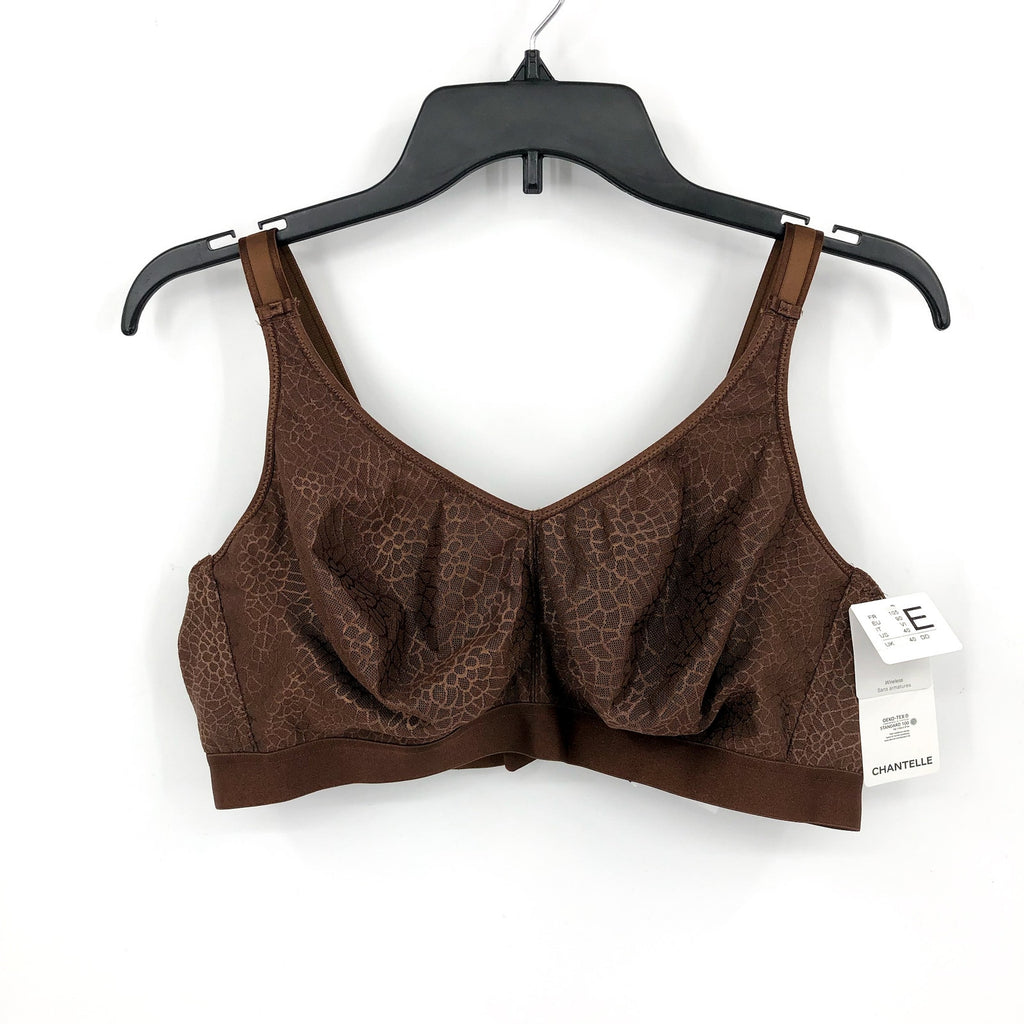 Chantelle Women's 1892 C Magnifique Bra 40 DD Brown Print Wirefree NWT