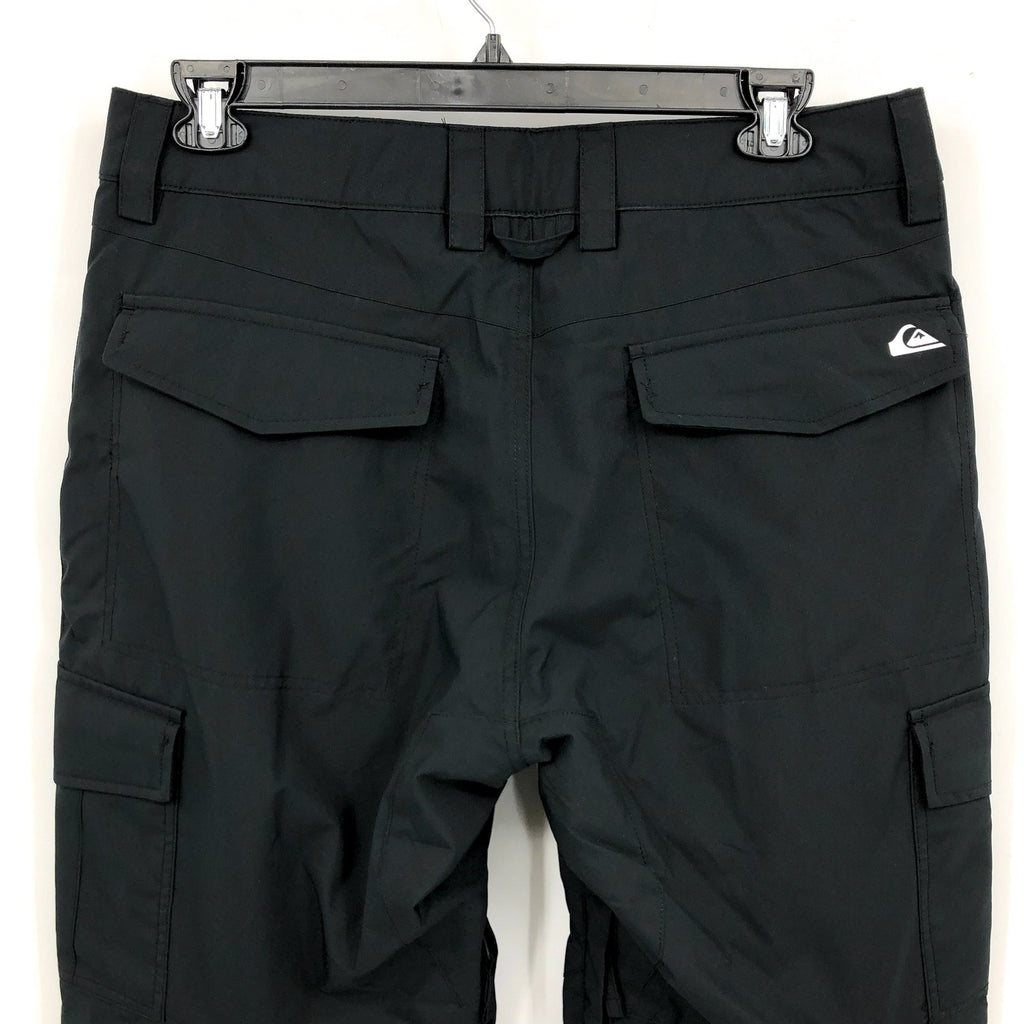 QUICKSILVER Men's Porter Snow Pants Large Black Waterproof Outdoor NWT