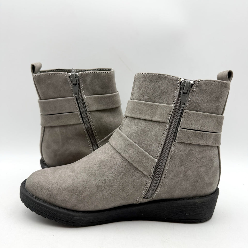 Blowfish Malibu Girls Clover Ankle Boots US 2 EU 33 Grey NWOB