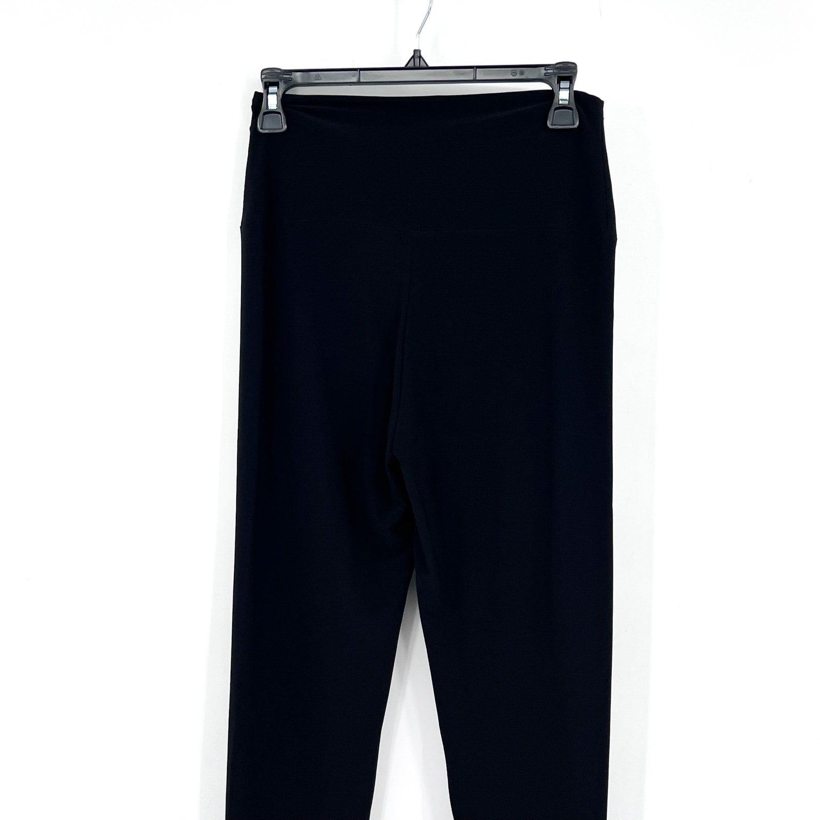 NORMA KAMALI Women's Lifestyle Cropped Leggings Medium/34 Black Stretch NWOT