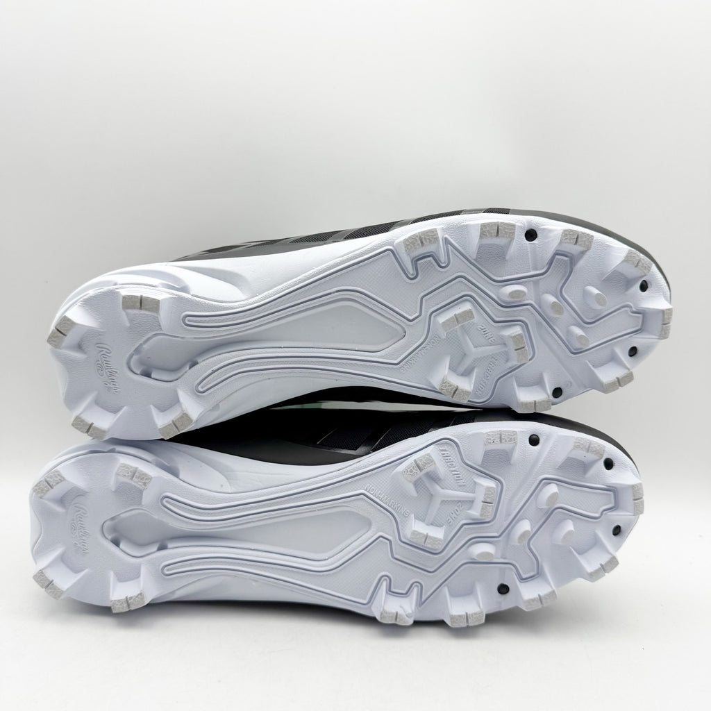 Rawlings Mens Savage Low Baseball Cleats US 11 EU 44 Black White Athletic NIB