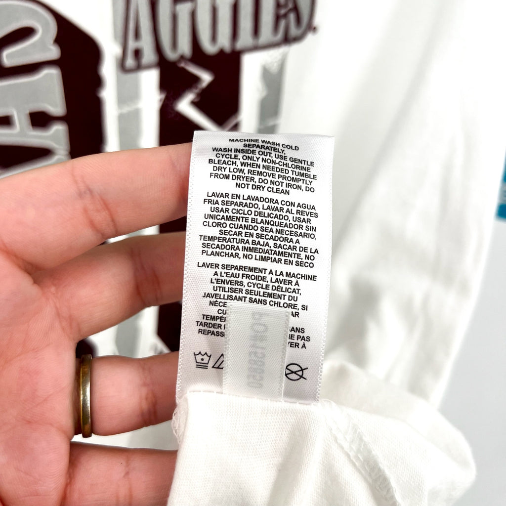 GEN 2 Kids Texas A&M Duster Graphic T-shirt Large White Short Sleeve NWT