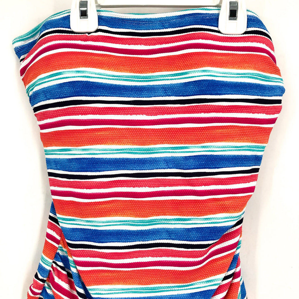 TOMMY BAHAMA Womens Oasis Bandeau Tankini Top Small Passion Pink Island Cays NWT