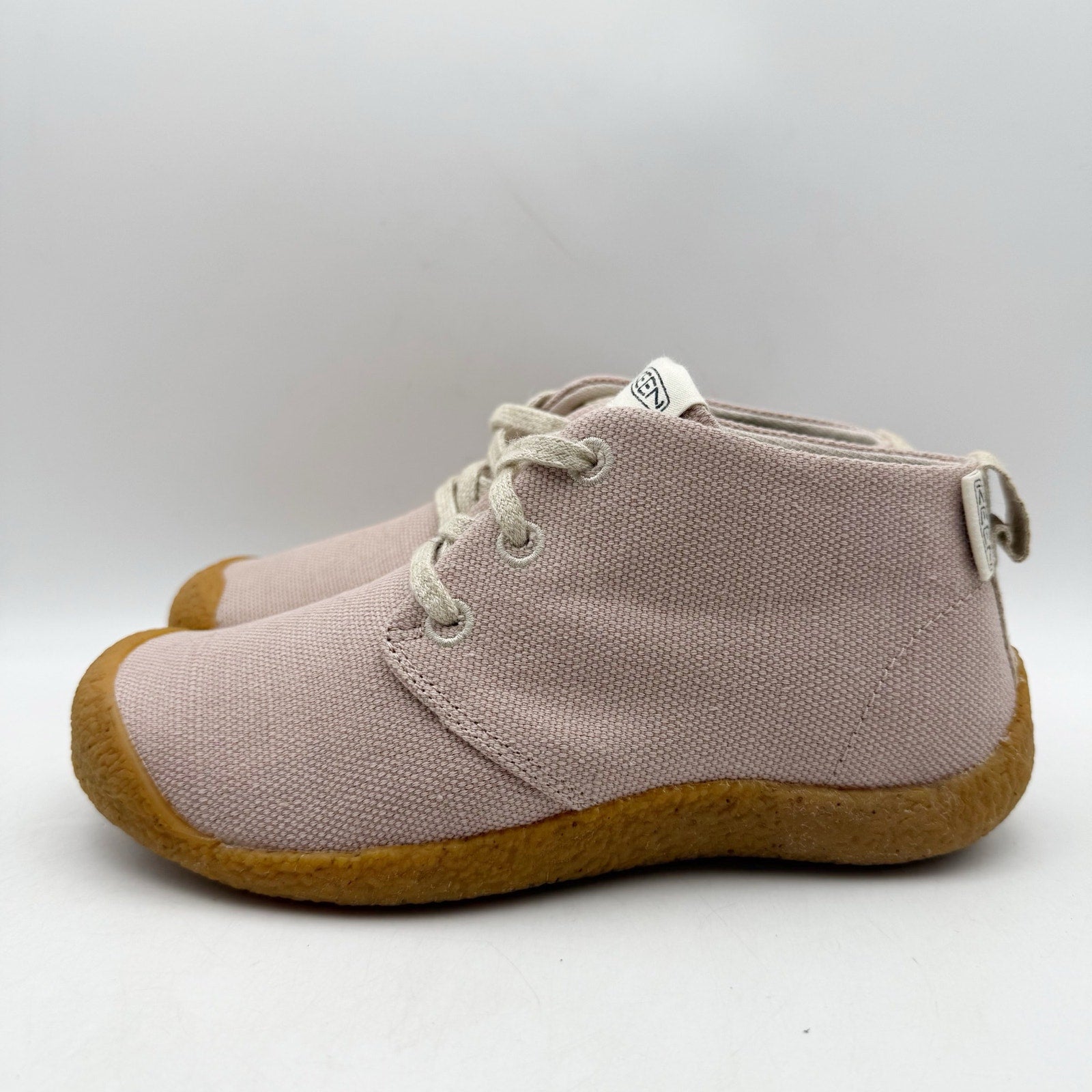 KEEN Womens Mosey Chukka Shoes US 6 EU 36 Fawn Beige Canvas NWOB