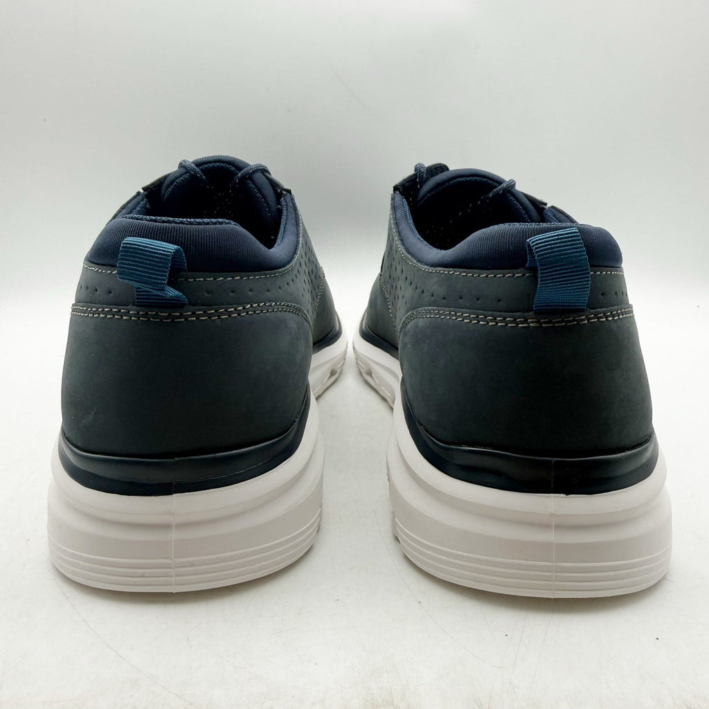 Johnston & Murphy Mens Jenkins Plain Toe Sneaker US 12 M Navy Nubuck Leather NIB