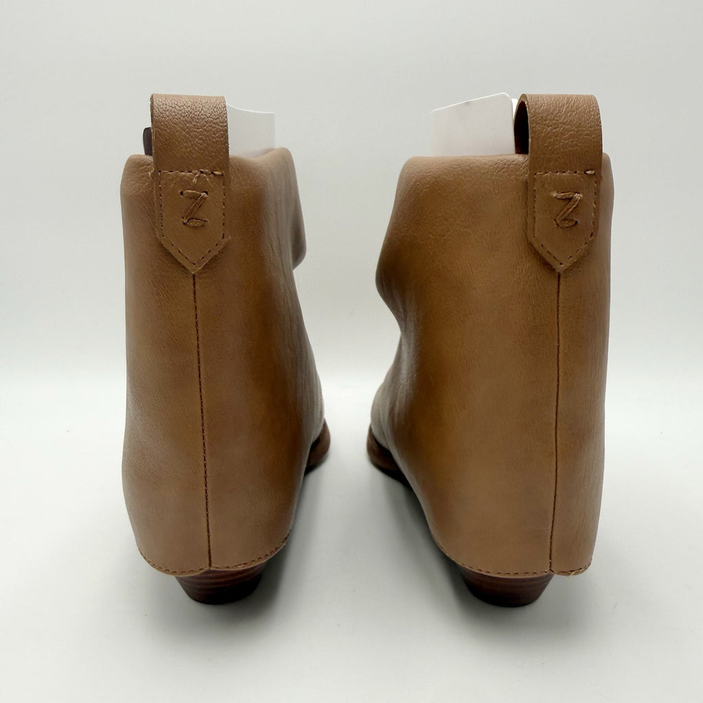 Zodiac Womens Malina Ankle Booties Size 6 M EU 36 Warm Taupe Vegan Leather NIB