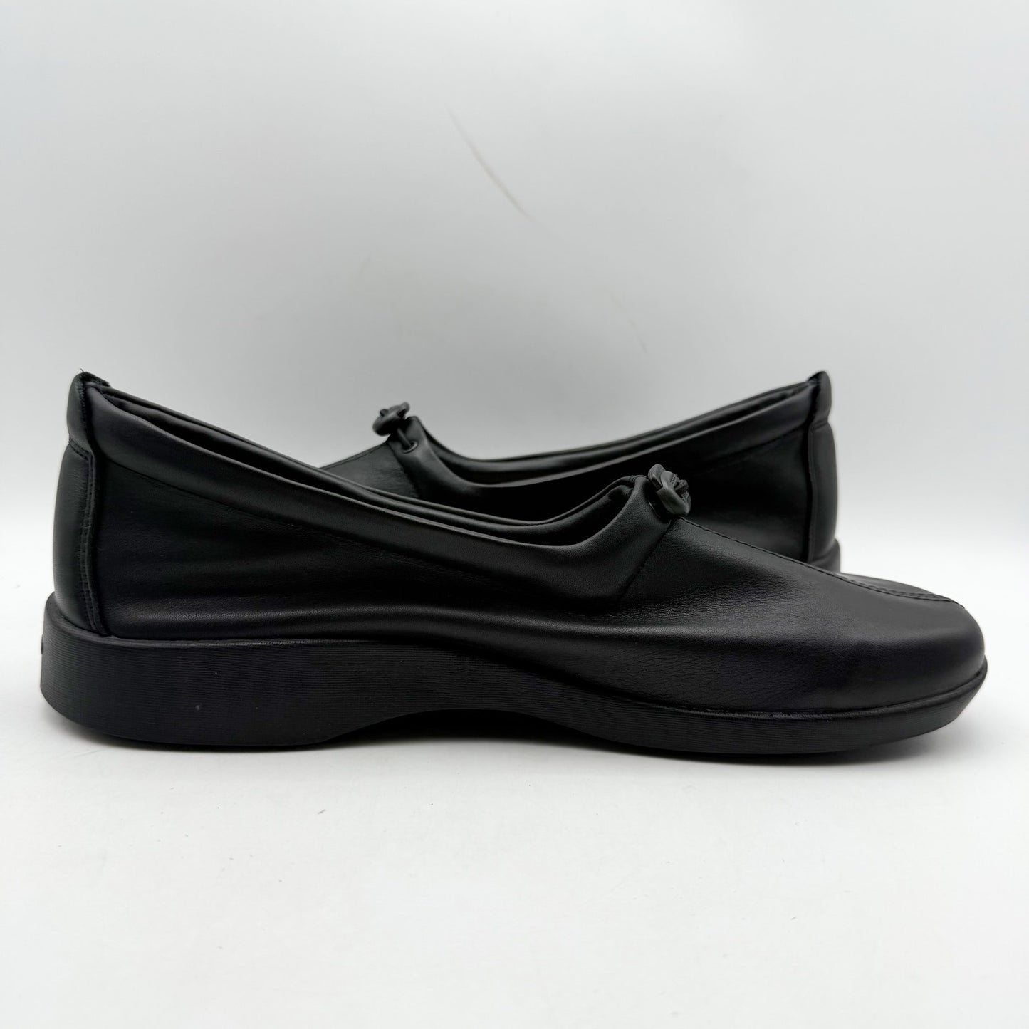 Arcopedico Womens New Queen II Loafers EU 41 US 10 Black Leather Slip On NWOB