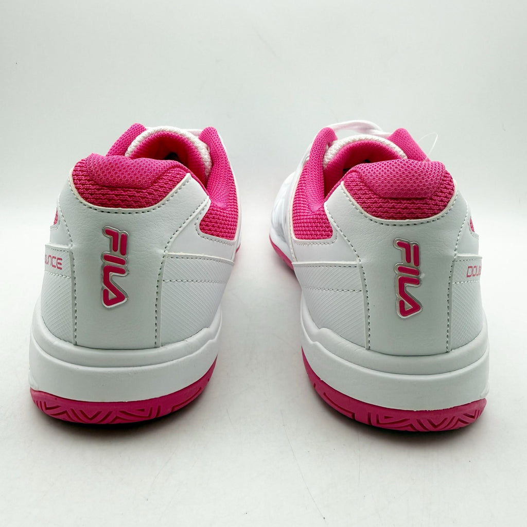 FILA Womens Double Bounce 3 Pickleball Shoes Size 9.5M White Pink Athletic NWOB