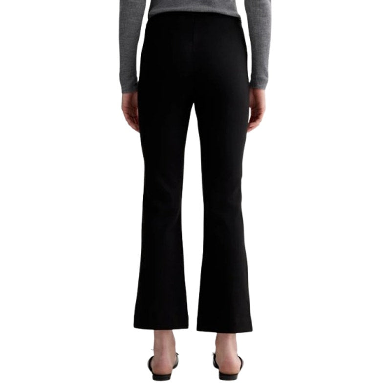 EVERLANE Women's The Dream Kick Flare Pants Large Black Flat Front NWT