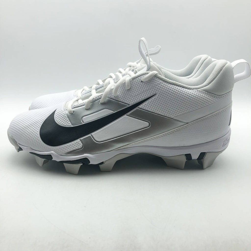 Nike Mens Alpha Menace 4 Shark Football Cleats Size 13 White Black NWOB