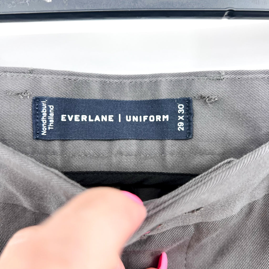 EVERLANE UNIFORM Men's The Performance Chino 29x30 Slate Grey Stretch Pants NWT