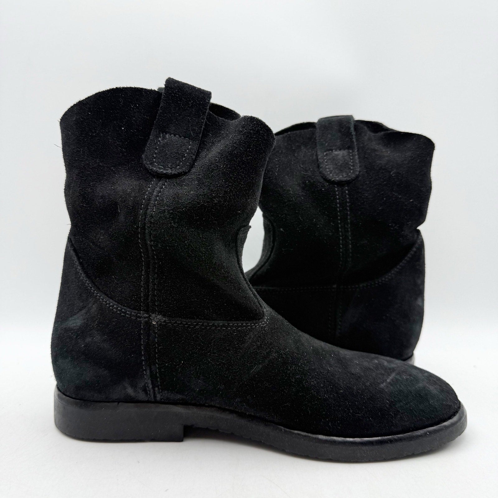 RE/DONE Womens 60s Camarguaise Ankle Boots EU 36 US 6 Black Suede NWOB