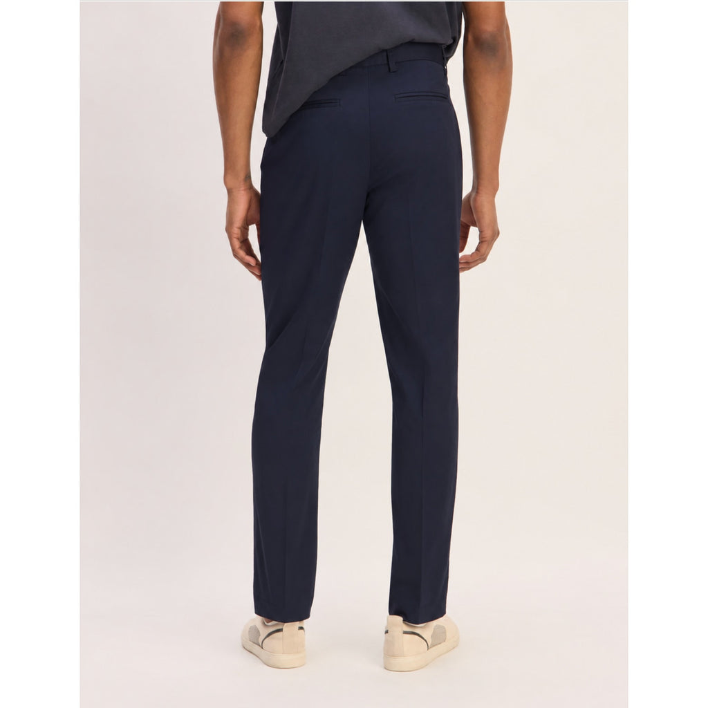 EVERLANE Mens Air Chino Pants 33x32 Navy Blue Stretch Cotton Poplin Slim Fit NWT