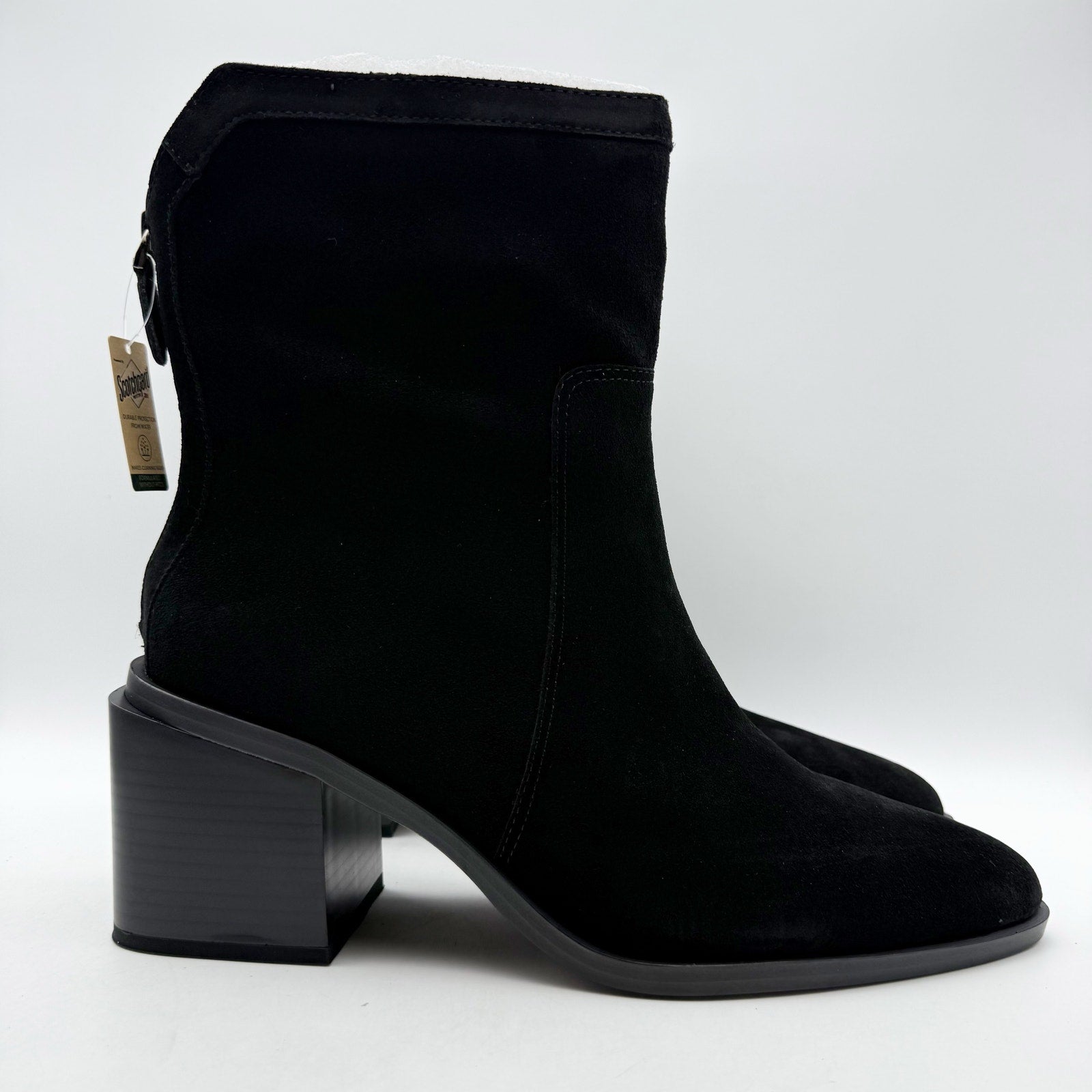 Vince Camuto Womens Kortimy Ankle Boots US 12 M EU 43.5 Black Suede NIB