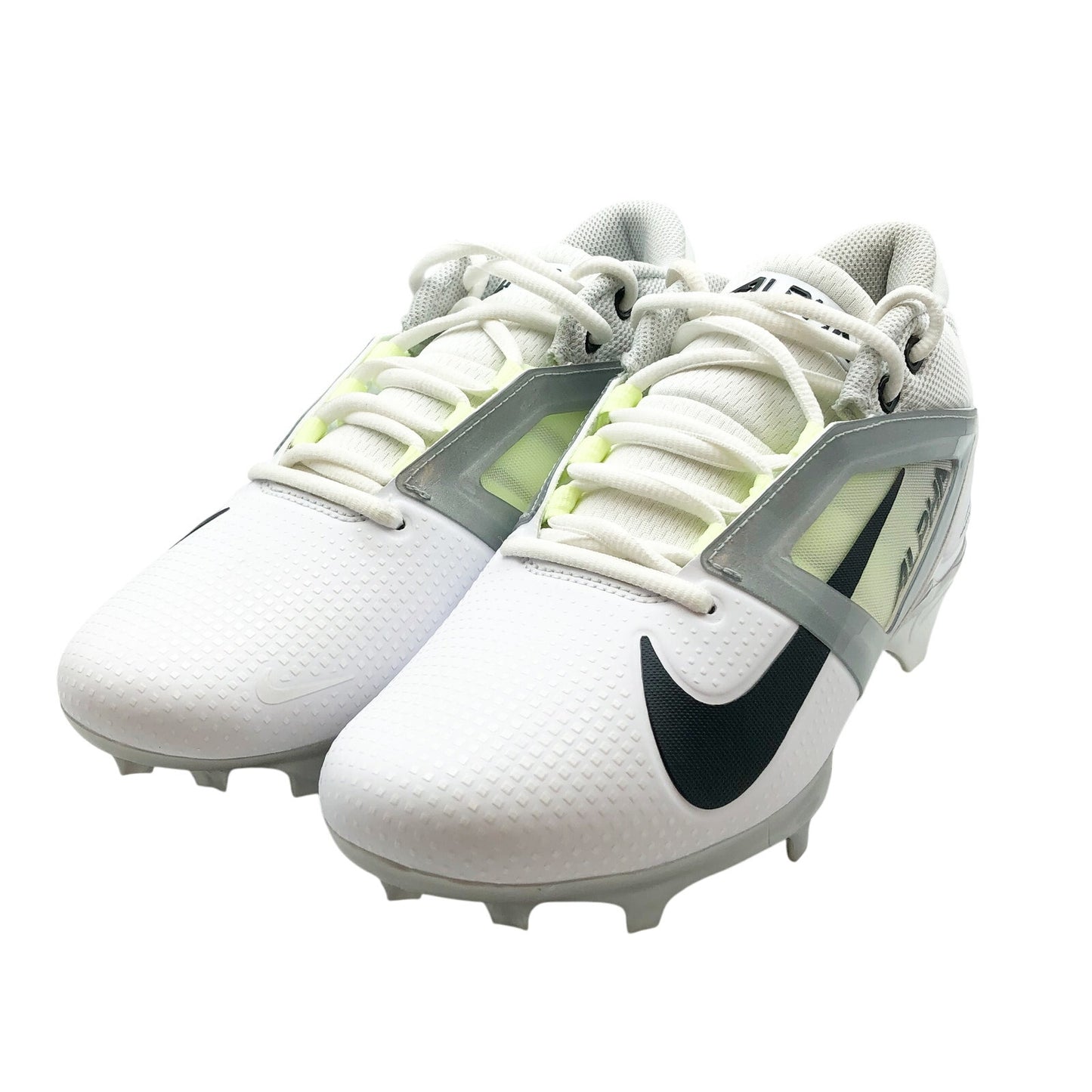 Men's Nike Alpha Menace 4 Pro Molded Football Cleats Size 9 White Black NWOB