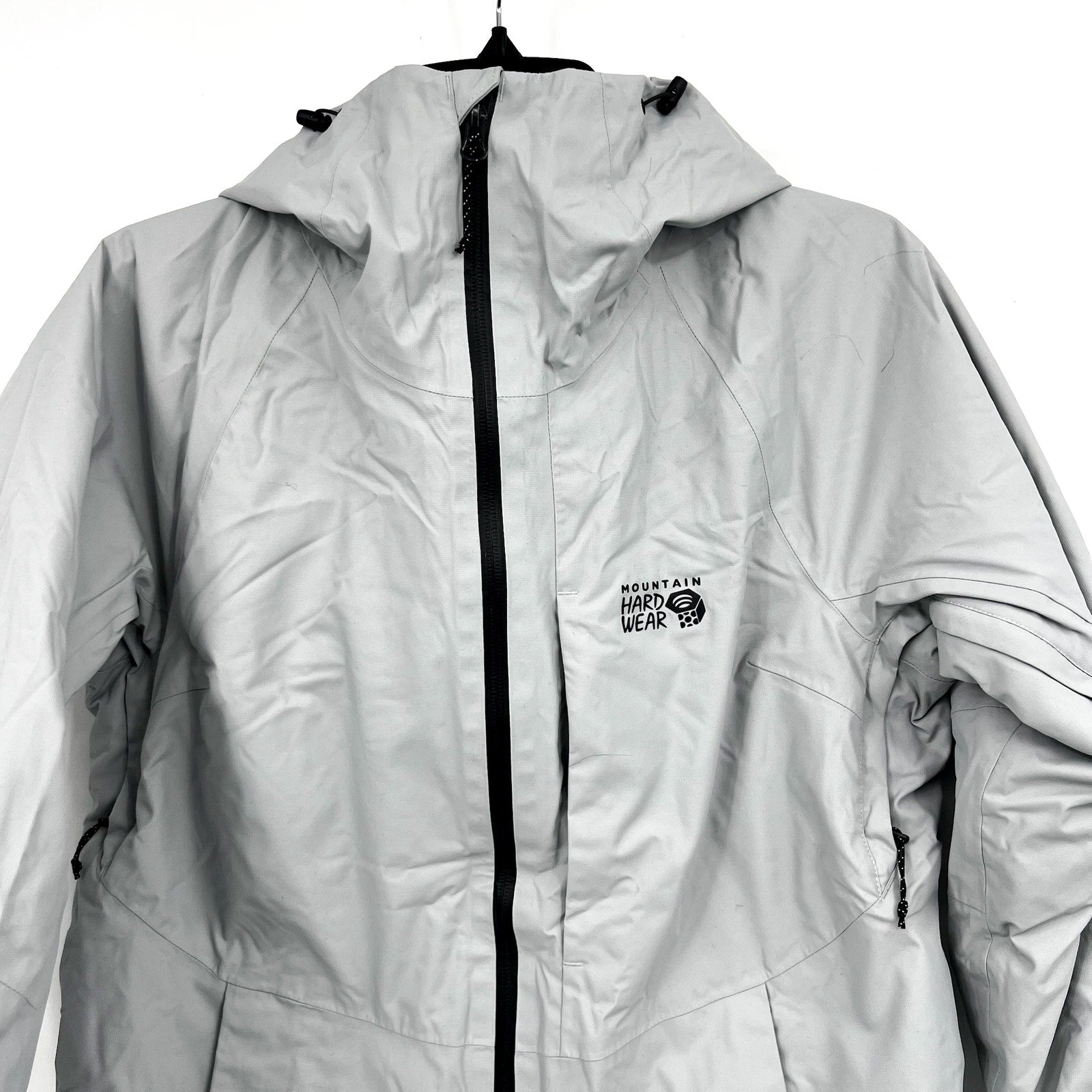Mountain Hardware Womens Firefall 2 Winter Jacket Small Grey Zip Hood NWOT
