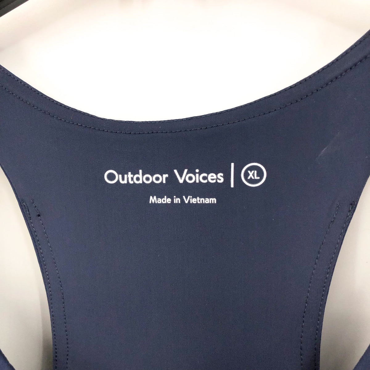 OUTDOOR VOICES Ace Tennis Dress XL Navy Blue Pleat Athletic Racerback Tank NWT