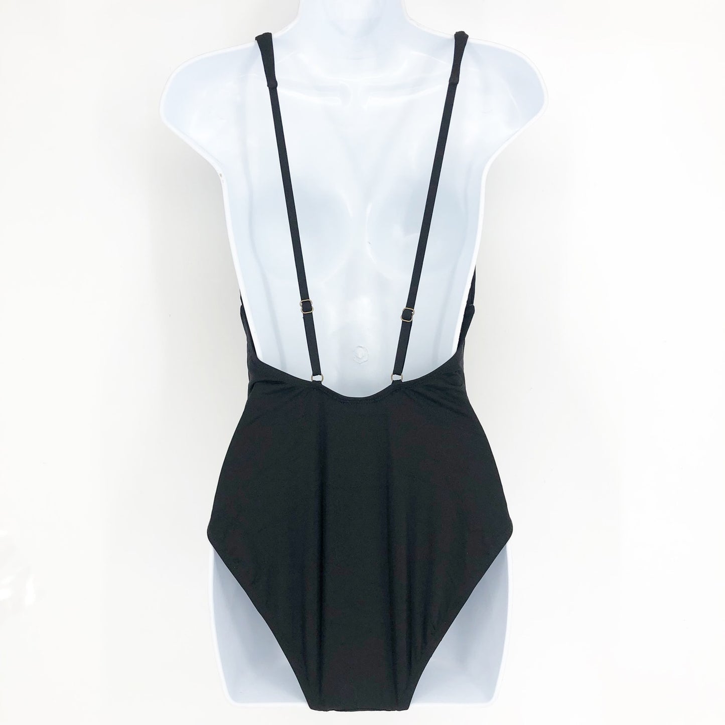 ANDIE SWIM Sardinia One Piece Plunge Swimsuit Medium Tall Black